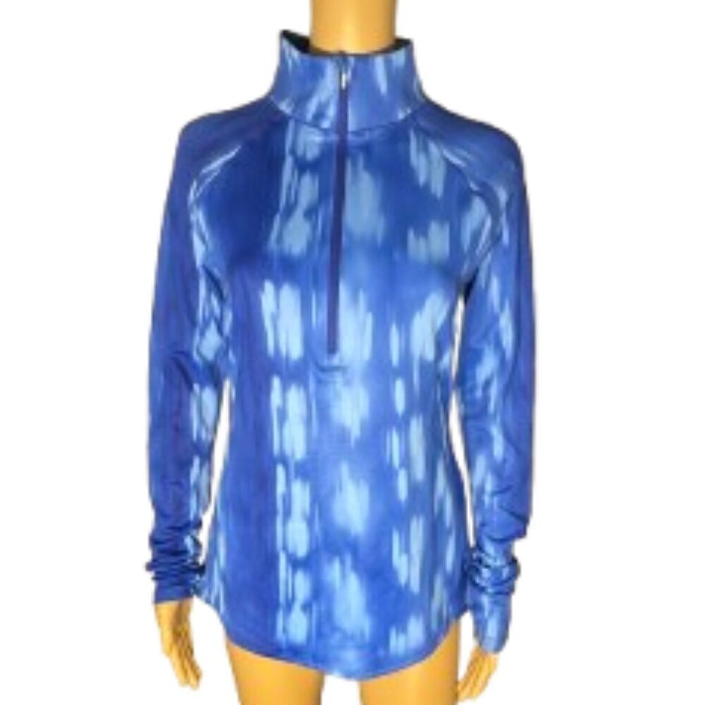 Under Armour Mock 1/4 Zip Long Sleeve Pullover Blue